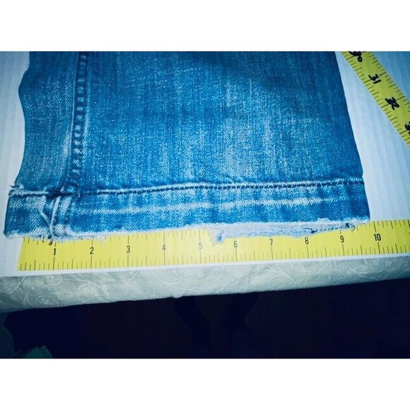 Vintage Diesel Jeans Mens 32x30 Blue Denim Straight Leg Y2K Rumbum Distressed - Picture 9 of 16